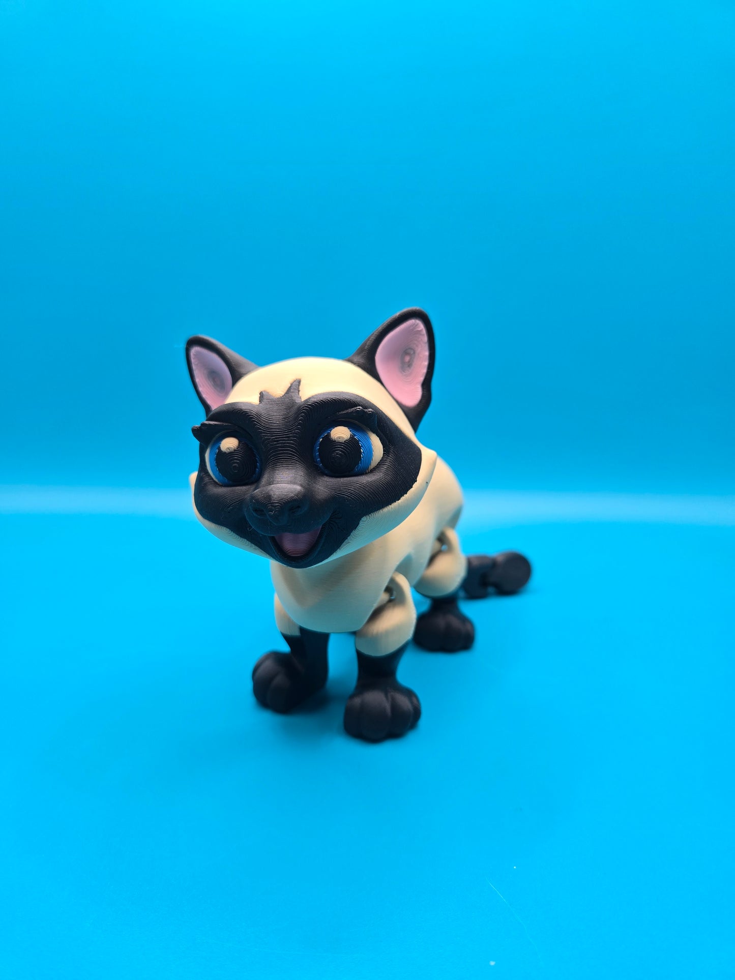 Siamese Cat Fidget Desk Toy | 3D Printed Siamese Cat