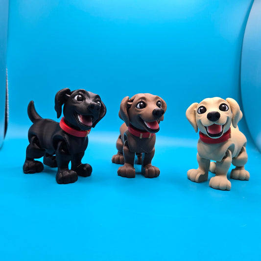 Cute Labrador Retriever Puppy 3D Printed Toy