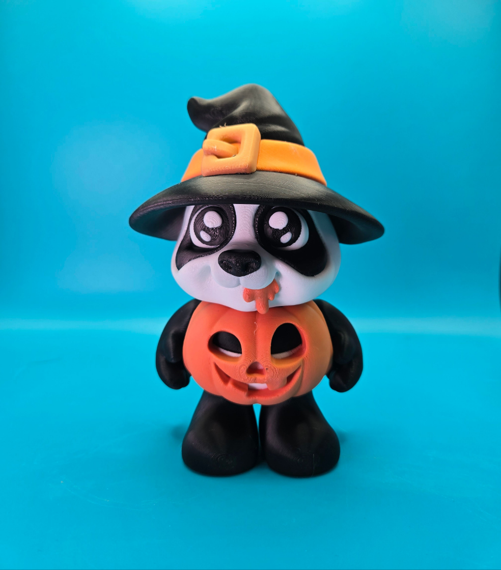 Halloween Pumpkin Panda Fidget Desk Toy