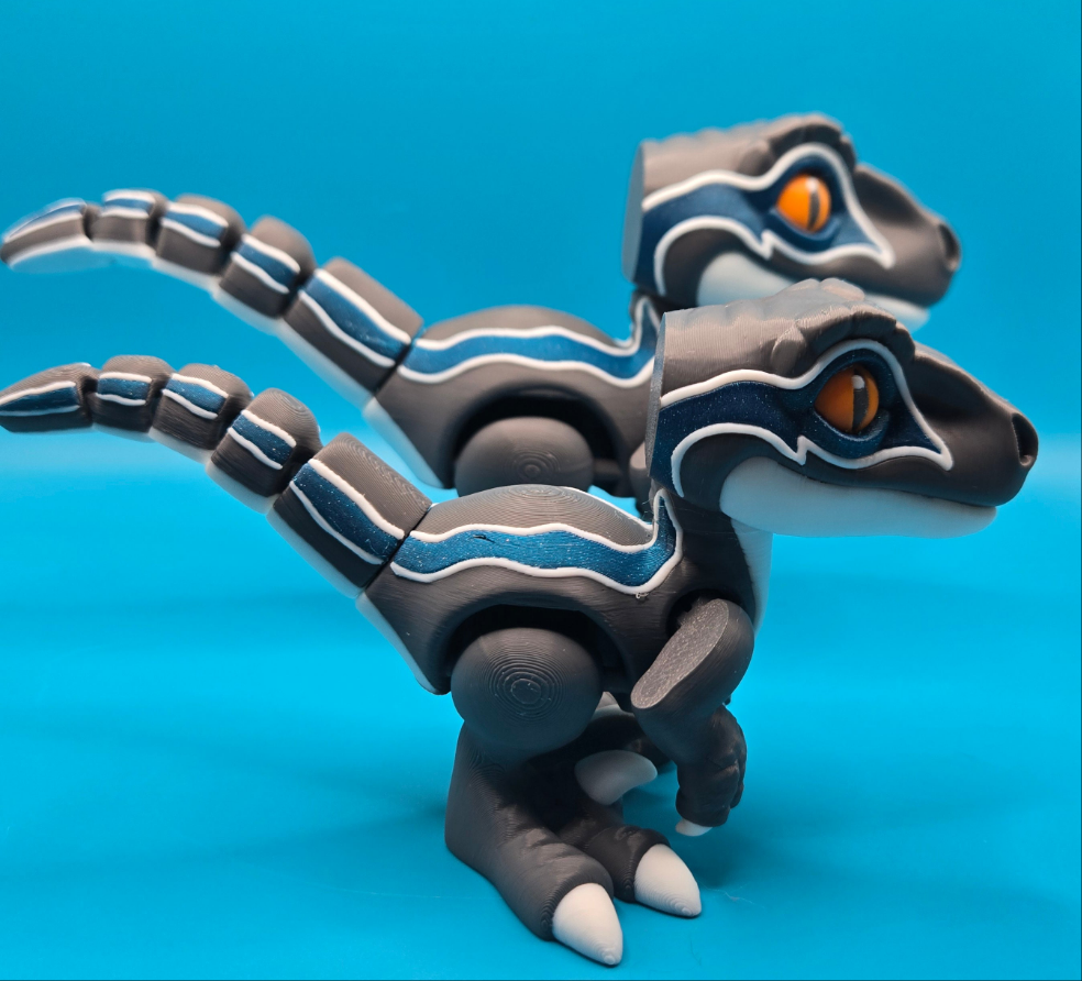 Baby Velociraptor Articulating 3D Print