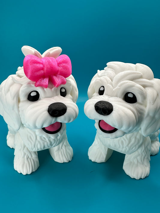 Chibi Maltese Desk Toy Fidget