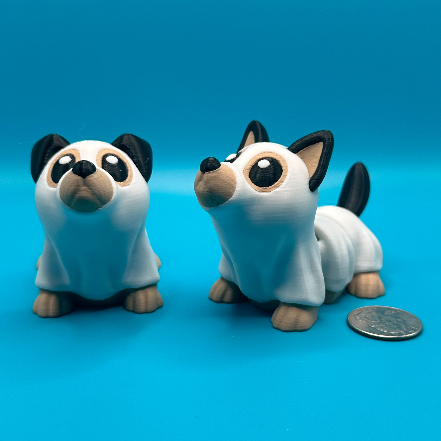 3D Printed Ghost Cat and Dog