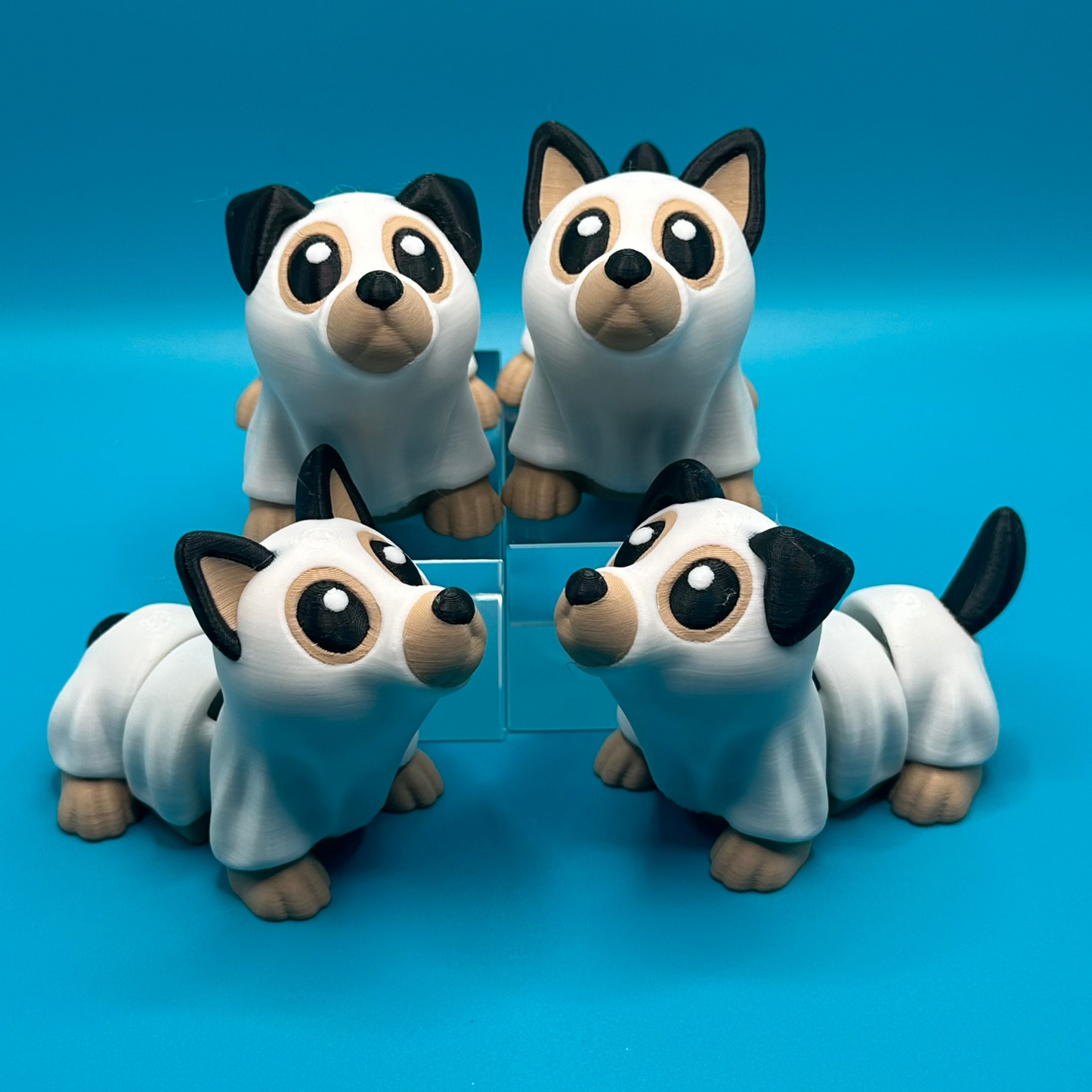3D Printed Ghost Cat and Dog