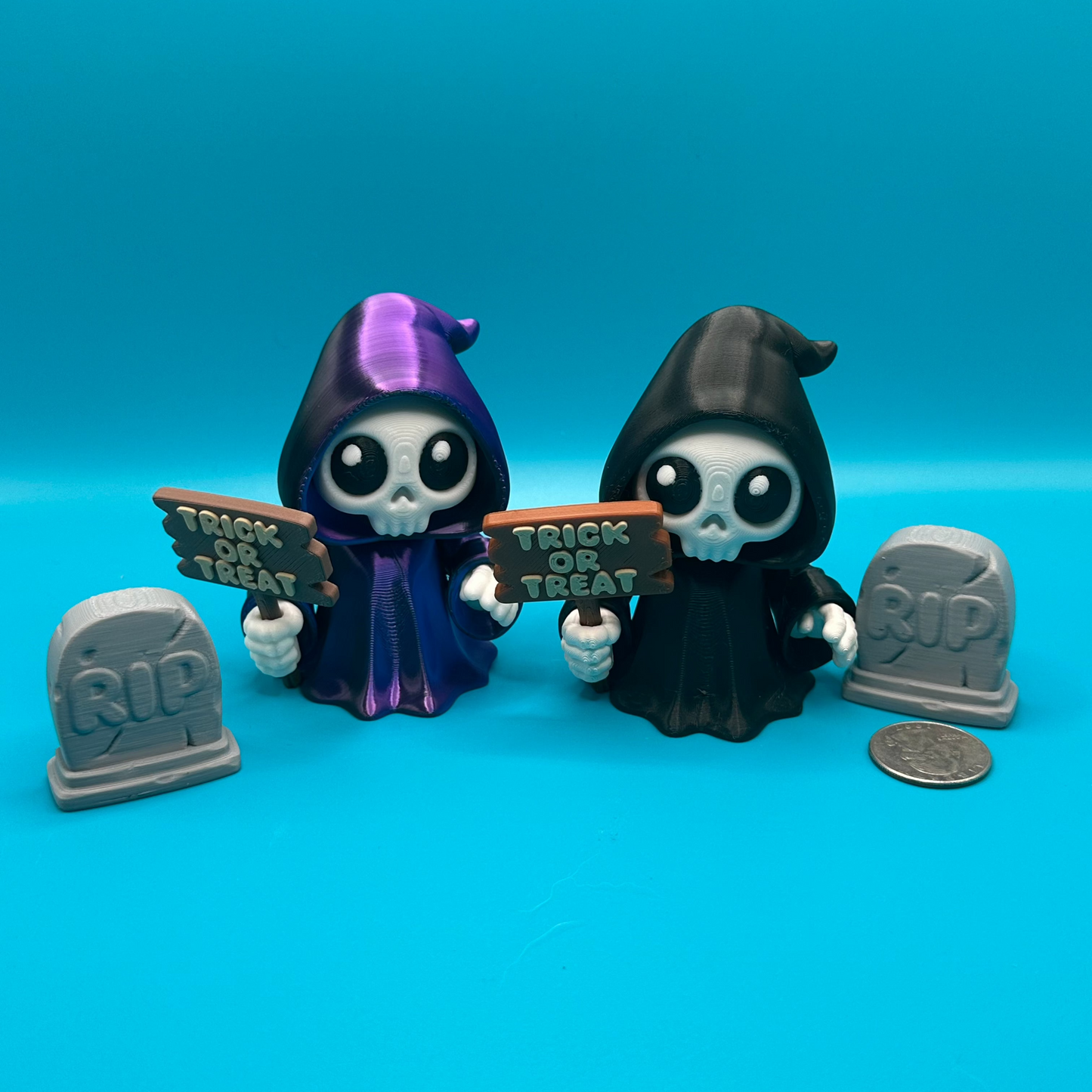 Chibi Grim Reaper 3D Print | Halloween