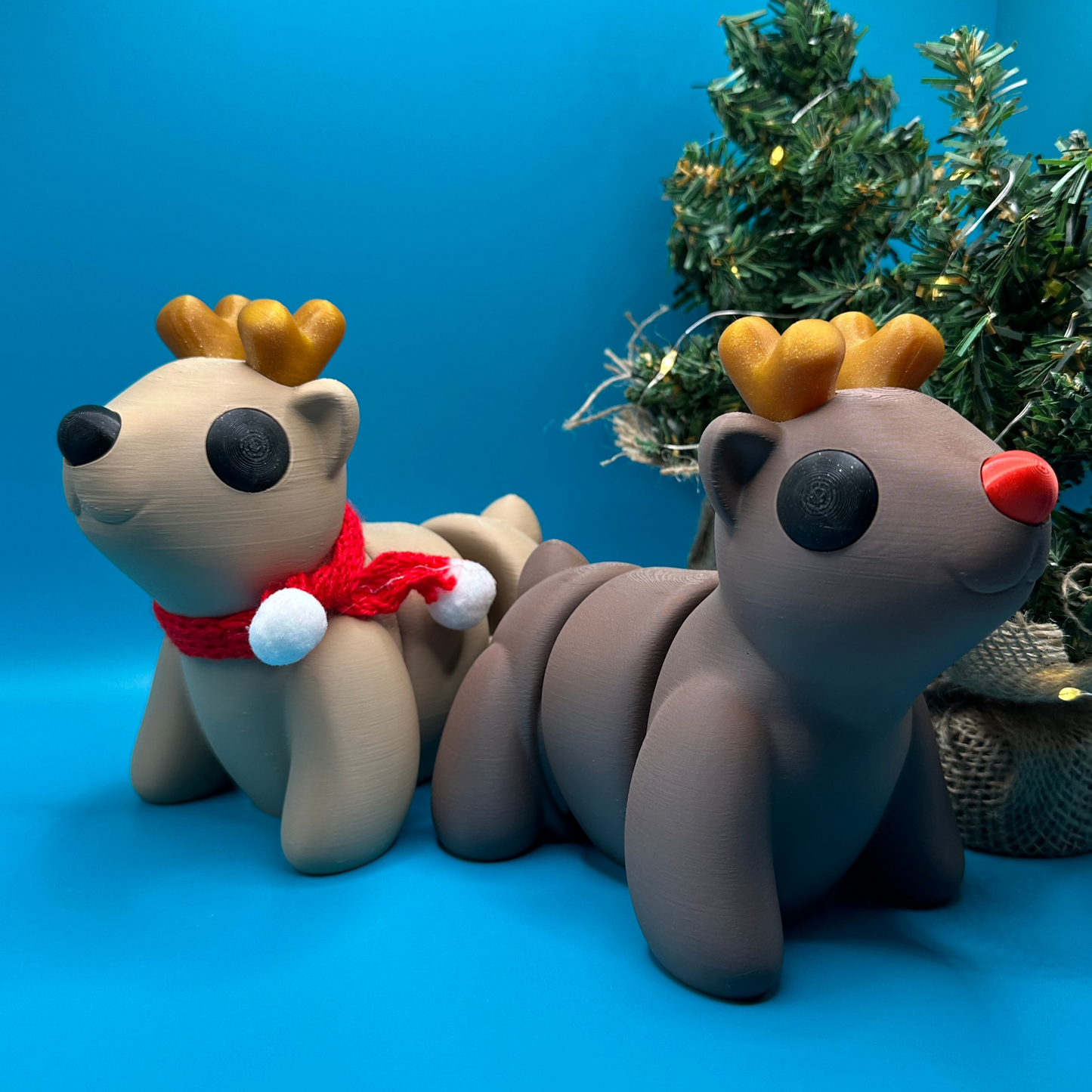 3D Printed Flexi Large Scale Reindeer