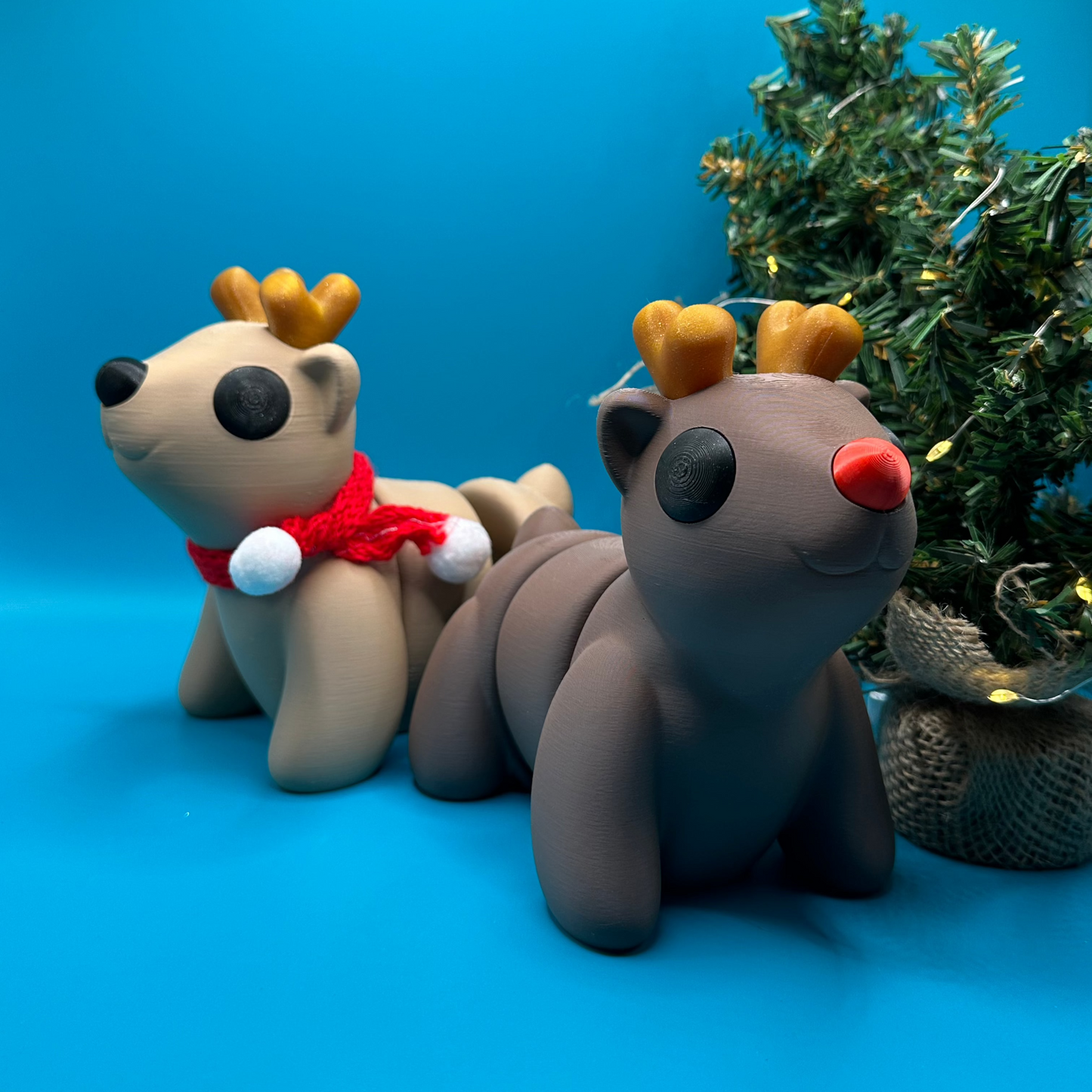 3D Printed Flexi Large Scale Reindeer