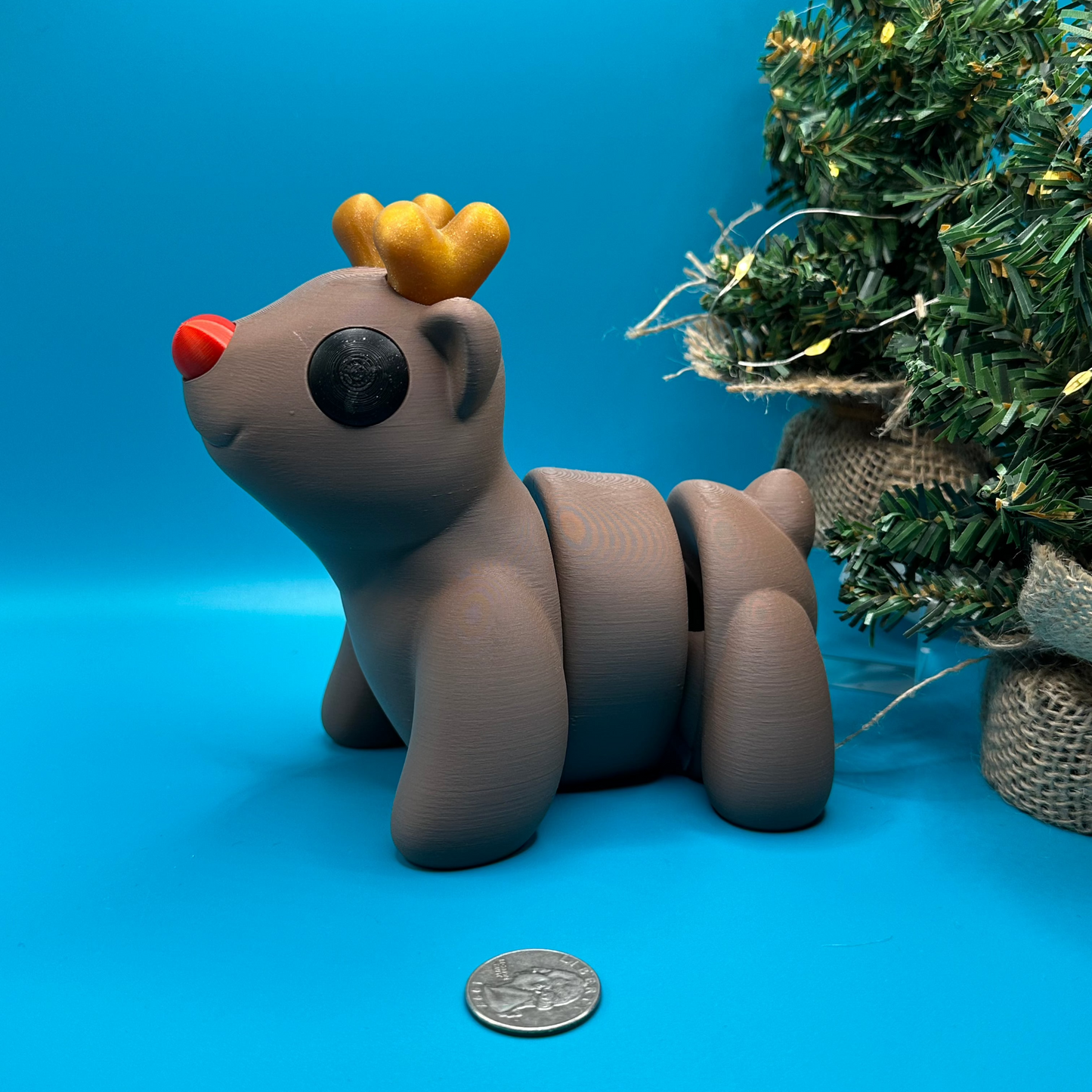 3D Printed Flexi Large Scale Reindeer