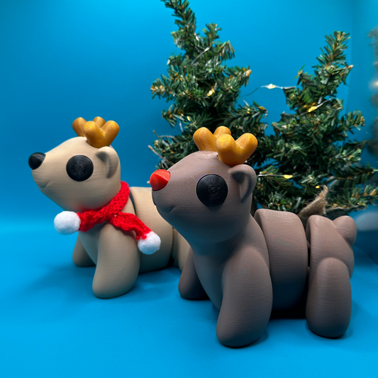 3D Printed Flexi Large Scale Reindeer