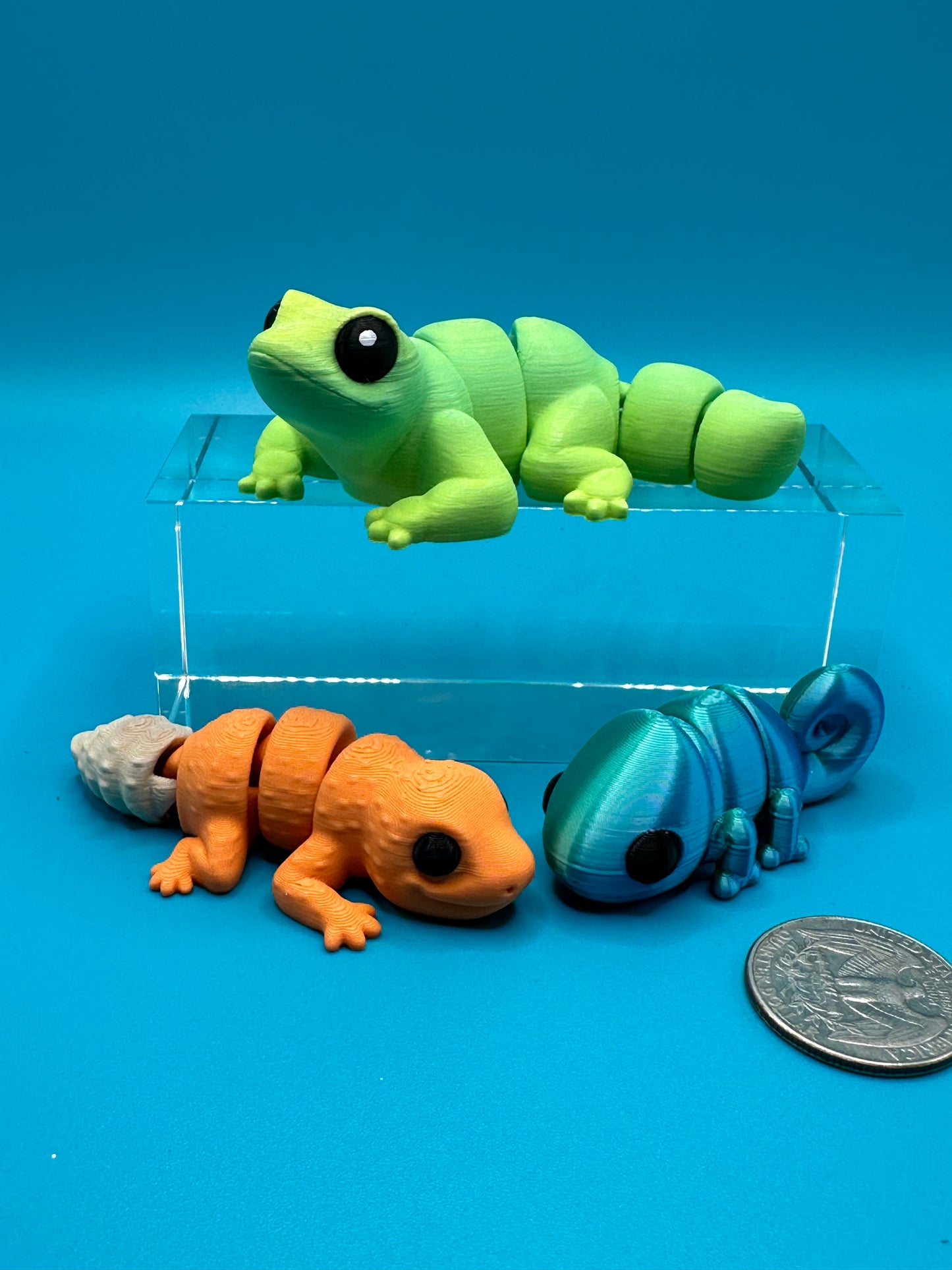 Reptile Fidget Set | 3D Printed Animals