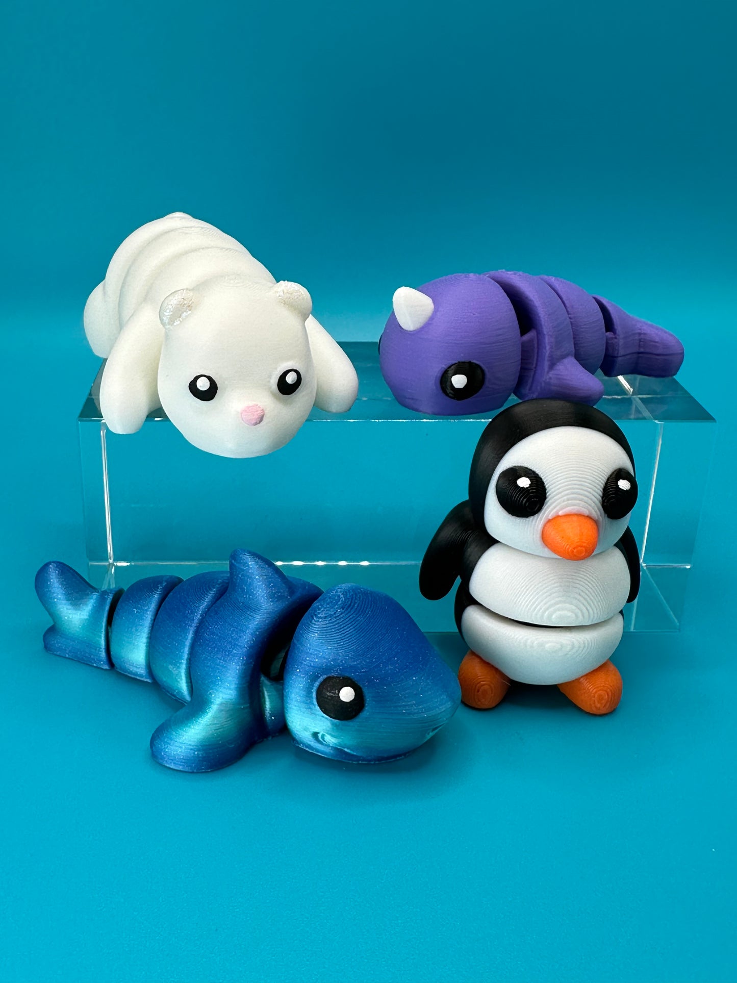 3D Printed Arctic Baby Animal 4-Pack