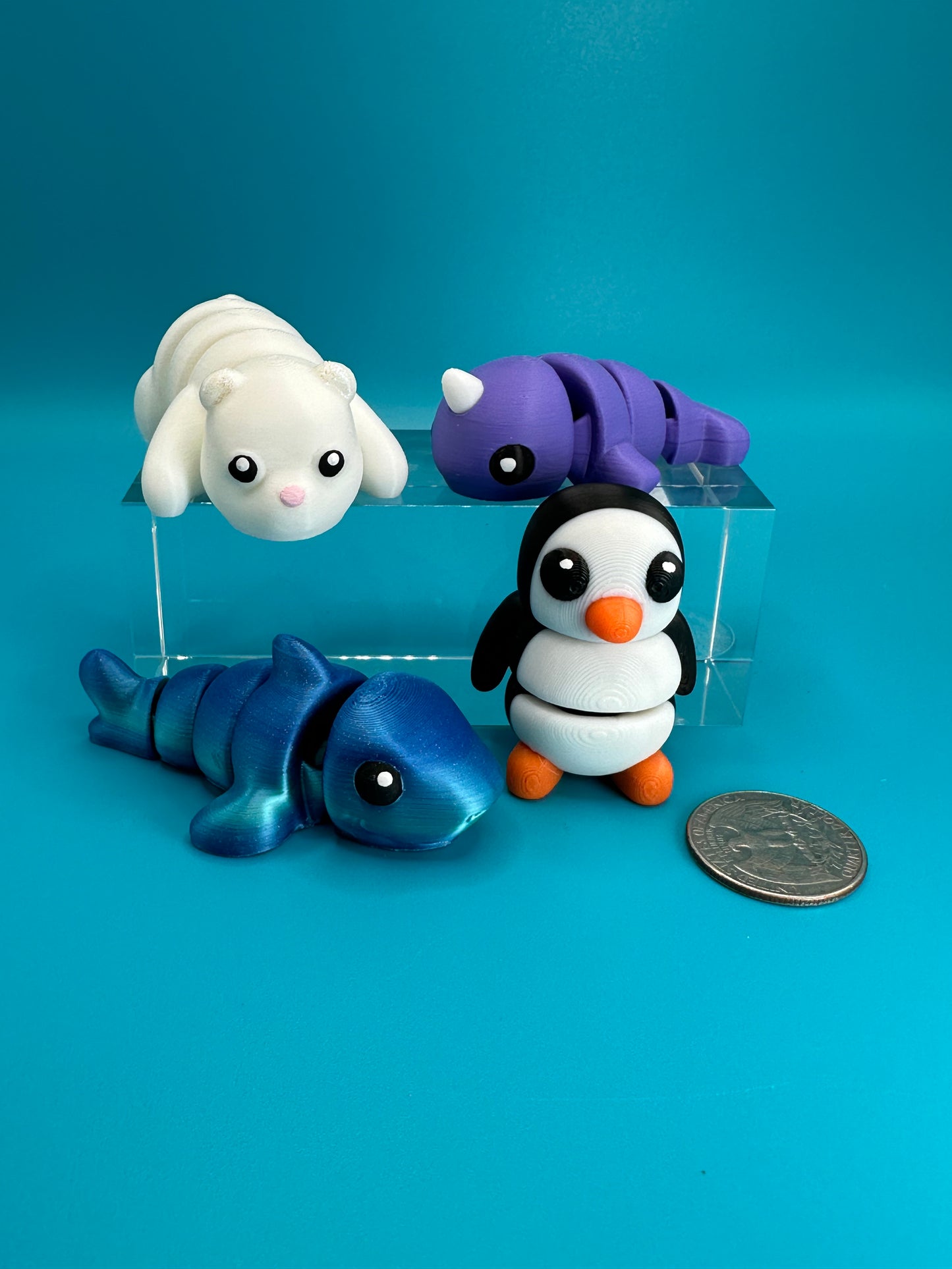 3D Printed Arctic Baby Animal 4-Pack