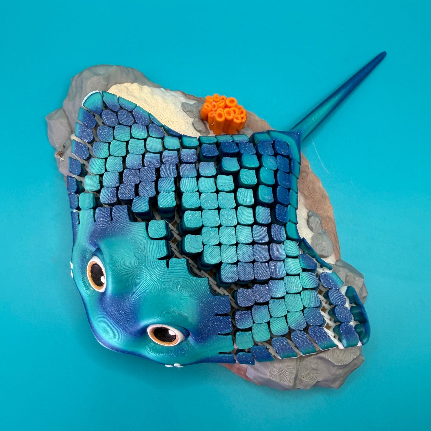 Manta Ray Fidget Toy w/ Base