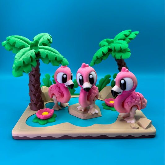 Flamingo Fidget Toy Playset
