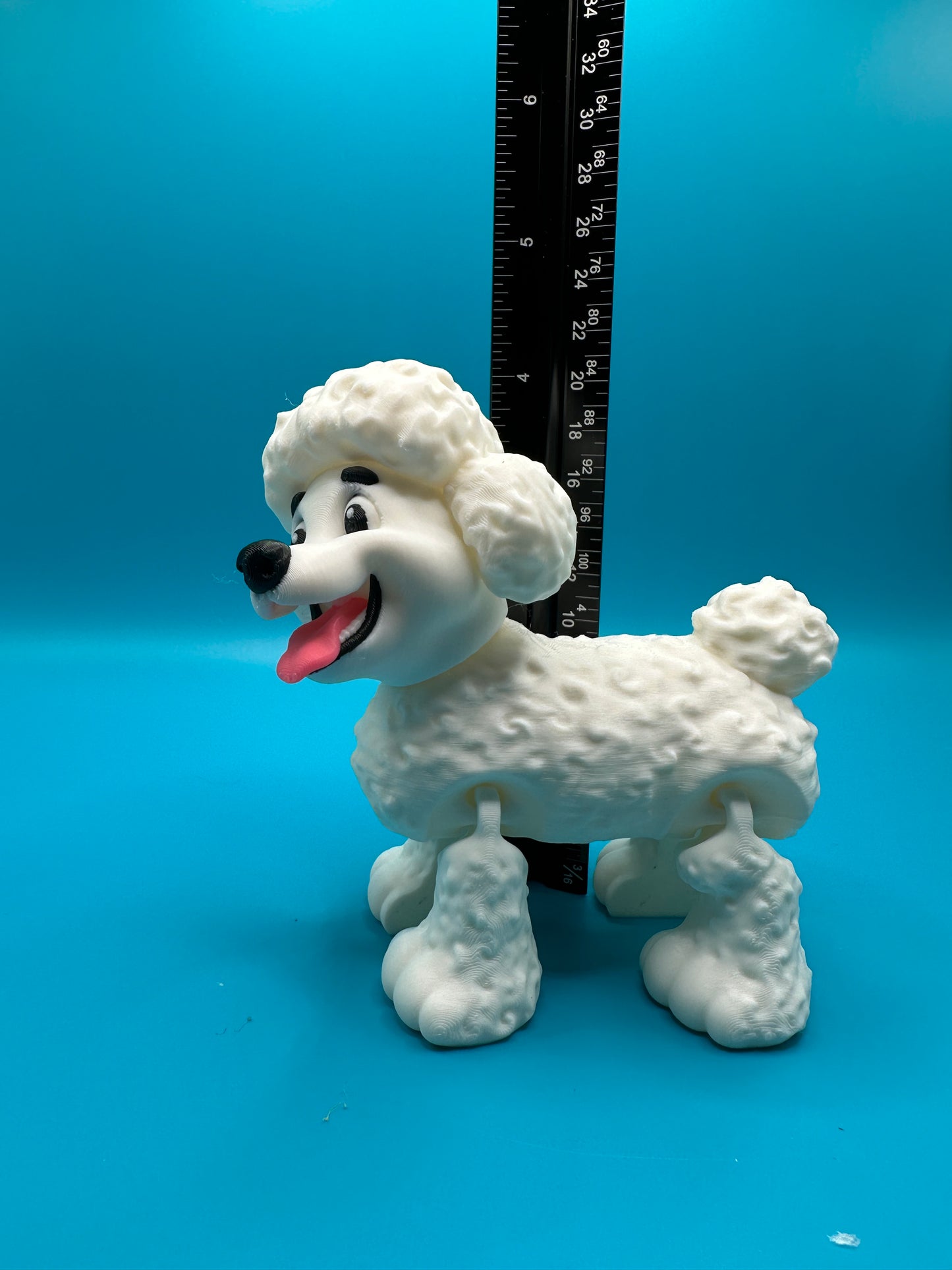 Poodle Dog 3D Printed Figure