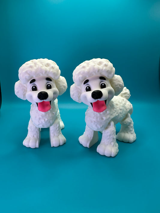 Poodle Dog 3D Printed Figure