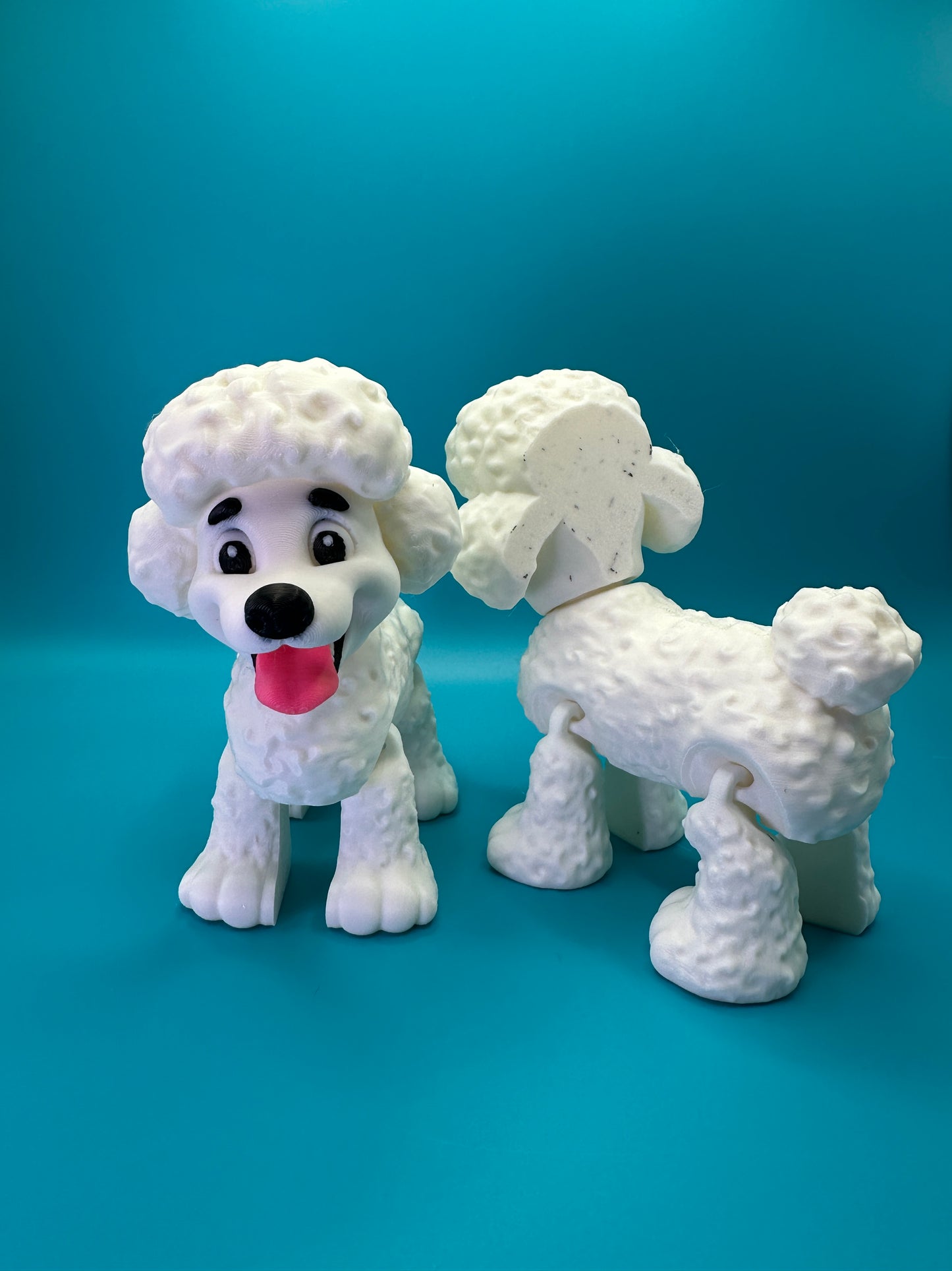 Poodle Dog 3D Printed Figure