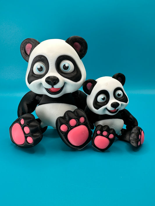 Panda Bear Flexi 3D Printed Toy