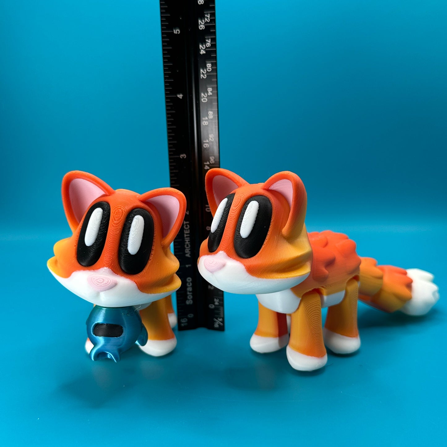 Blob Cat w/ Magnetic Fish | Desk Toy | 3D Print