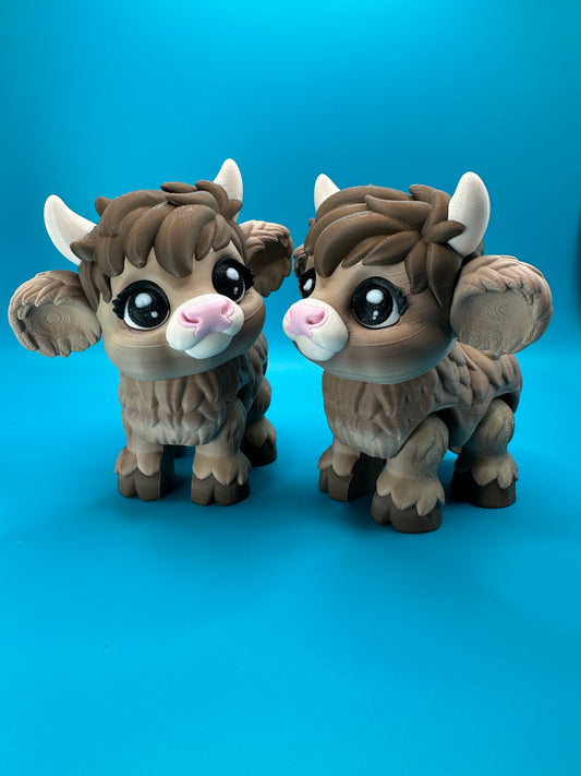 Cute Articulating Highland Cow Desk Toy Fidget