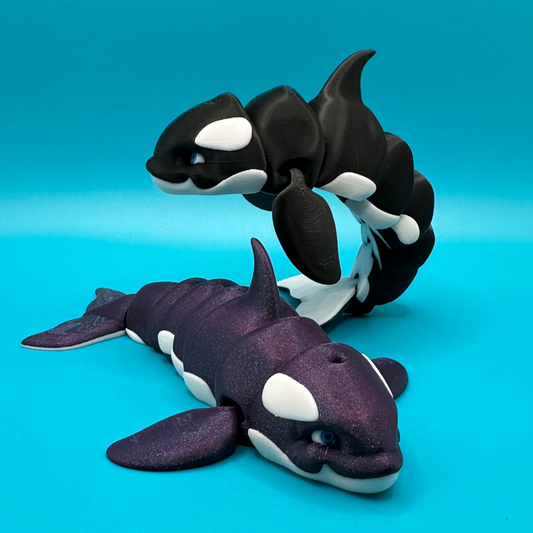 3D Printed Flexi Orca Whale | Killer Whale