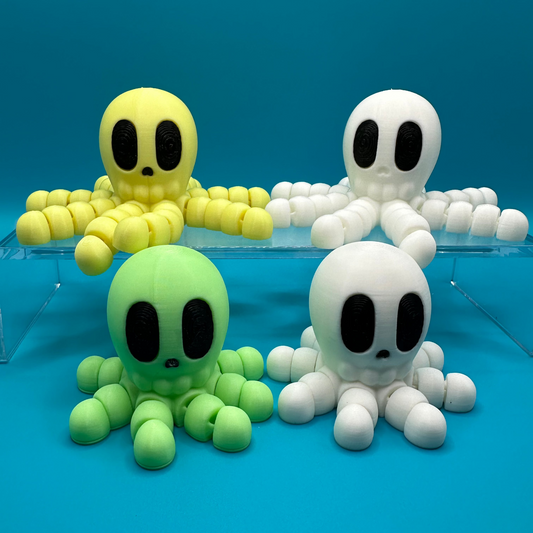 3D Printed Flexi Skull Octopus