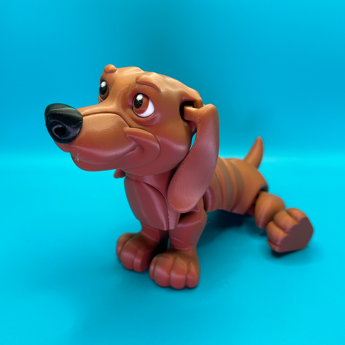 Flexi 3D Printed Dachshund Dog | Printverse | Multi-Size | Cute Dog