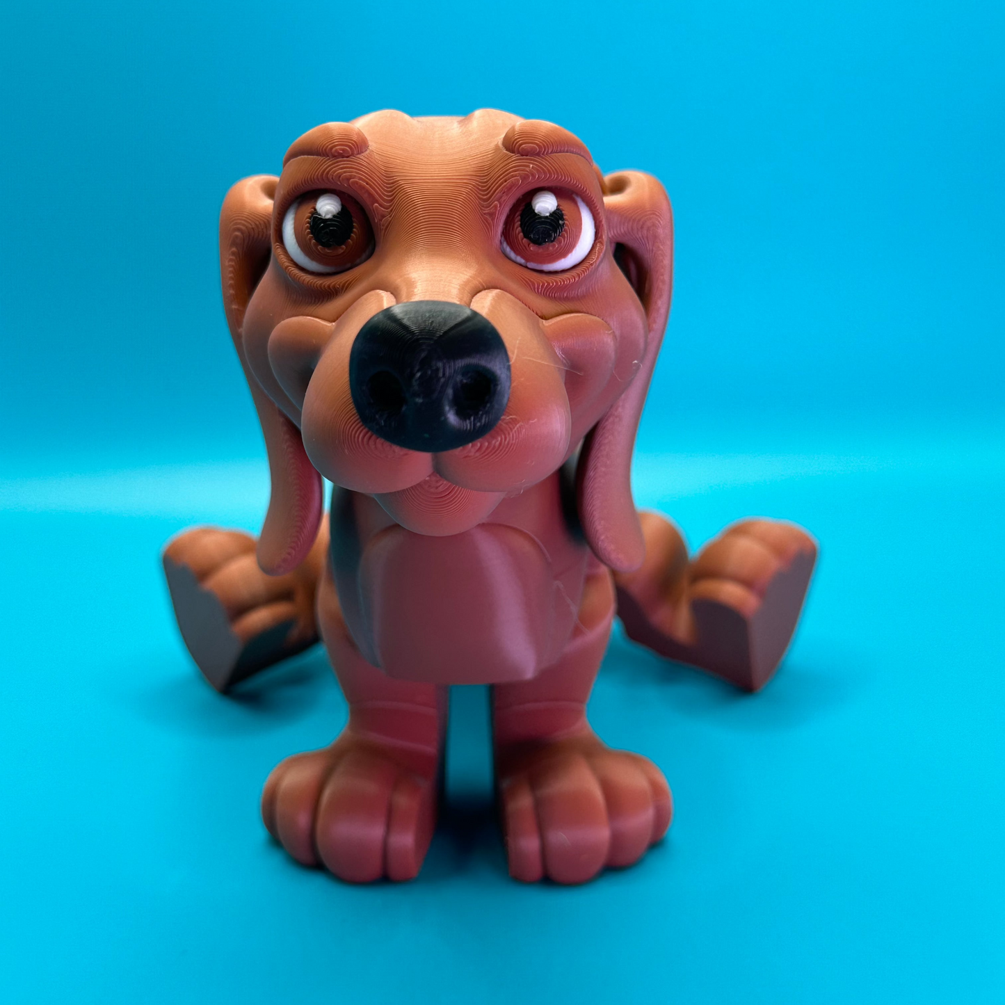 Flexi 3D Printed Dachshund Dog | Printverse | Multi-Size | Cute Dog