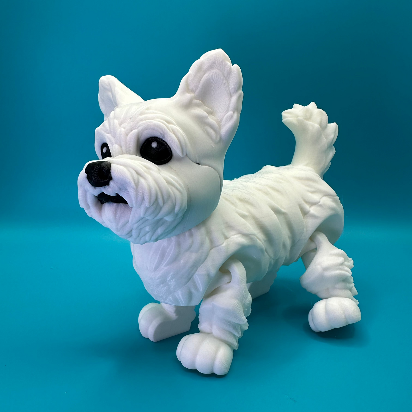 Articulating Yorkie/Maltese 3D Printed Dog | Printverse