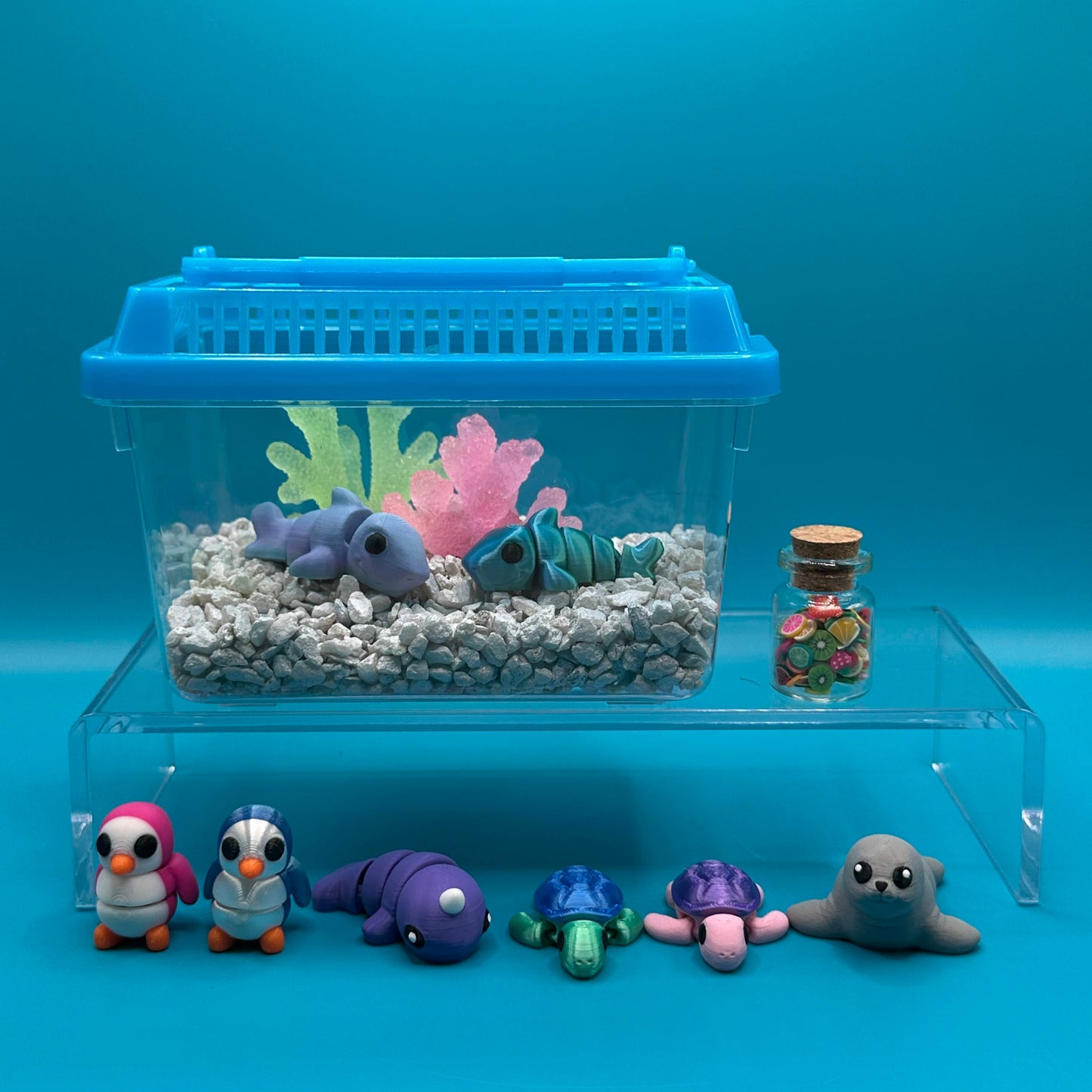 3D Printed Animal Terrarium or Aquarium Kit