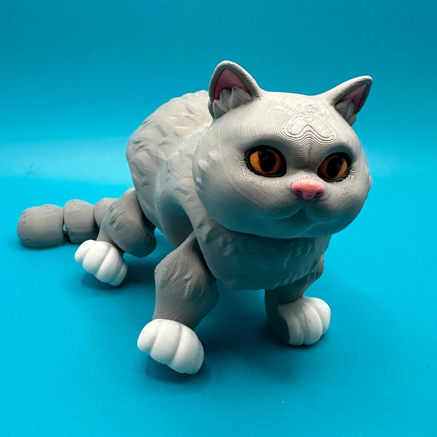 Articulated 3D Printed British Shorthair Cat | Printverse
