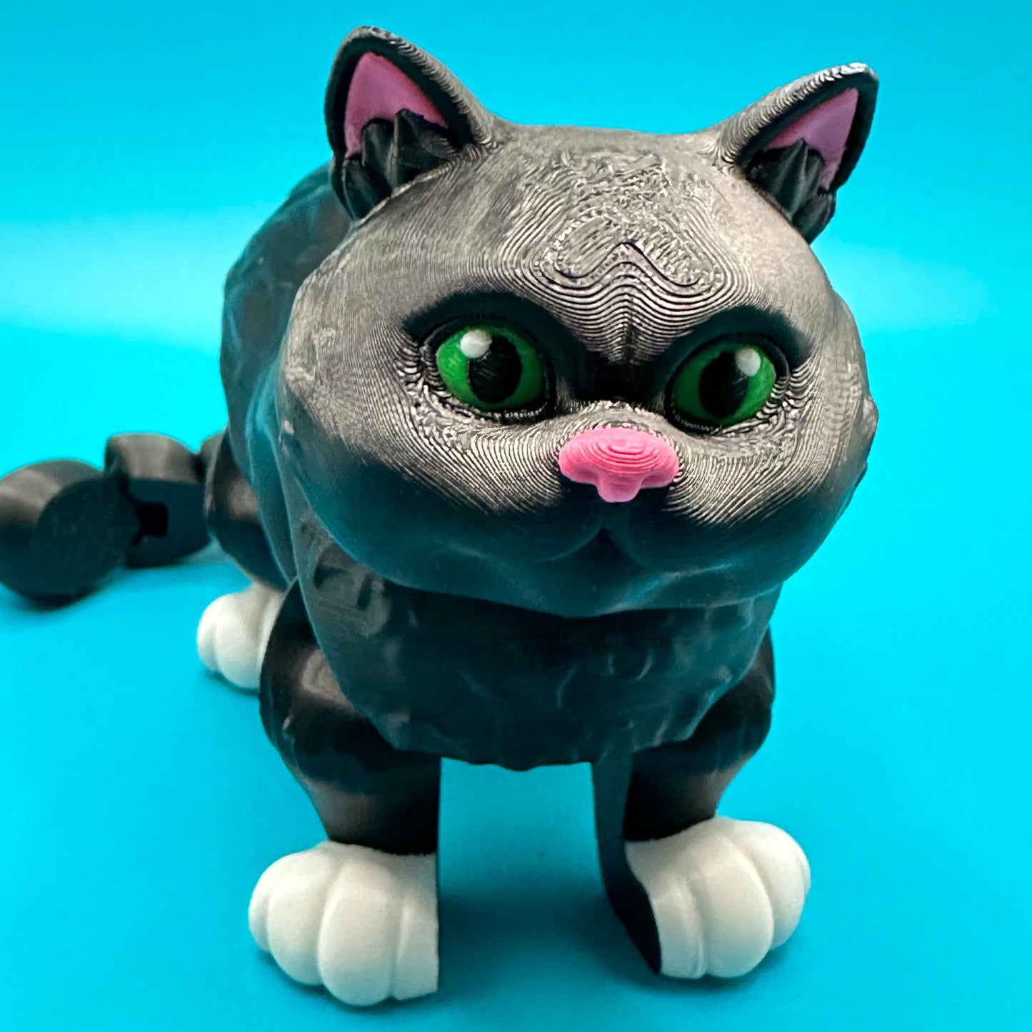 Articulated 3D Printed British Shorthair Cat | Printverse