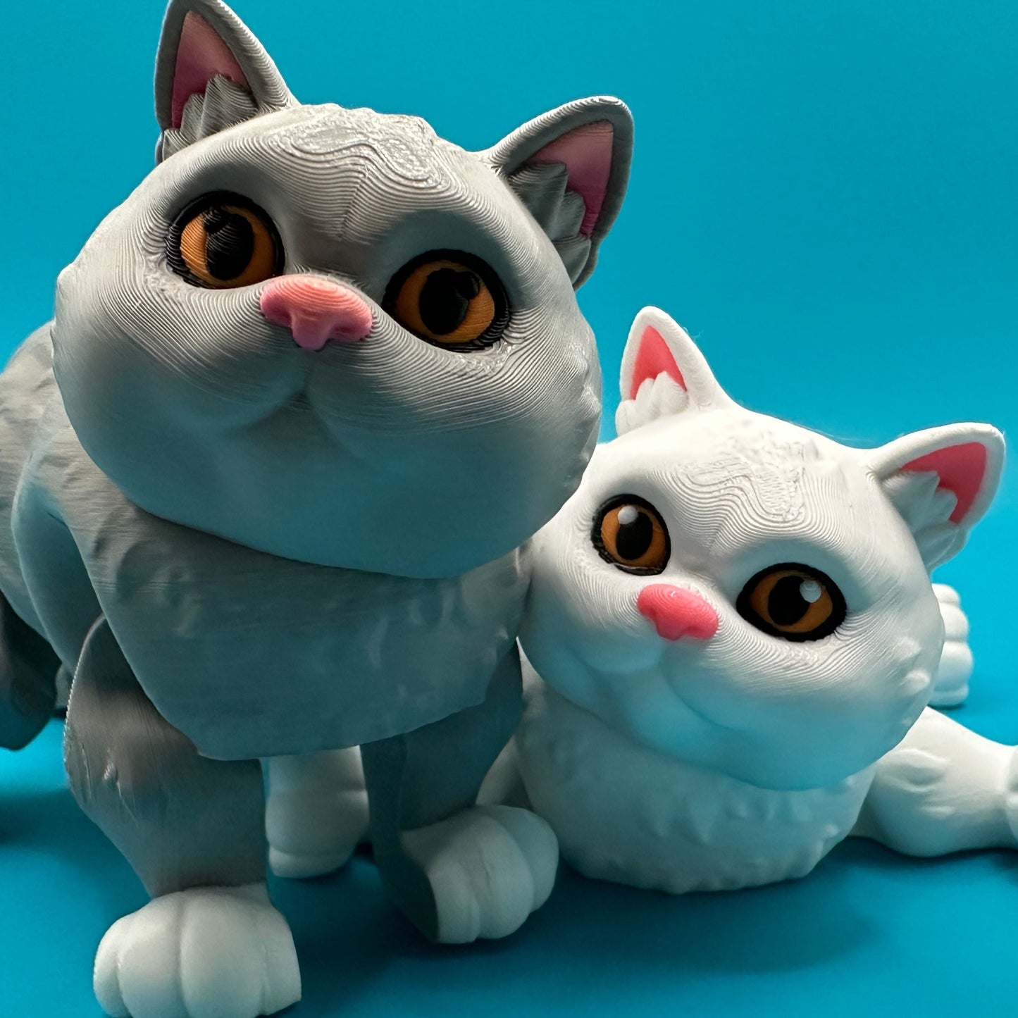 Articulated 3D Printed British Shorthair Cat | Printverse