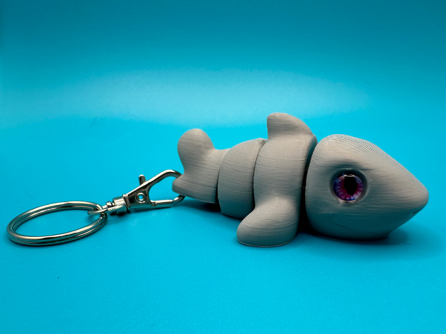 3D Printed Fidget Shark Keychain | Zou3D
