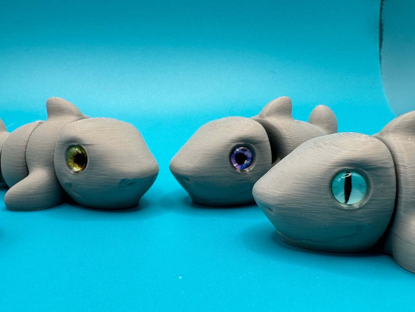 3D Printed Fidget Shark Keychain | Zou3D