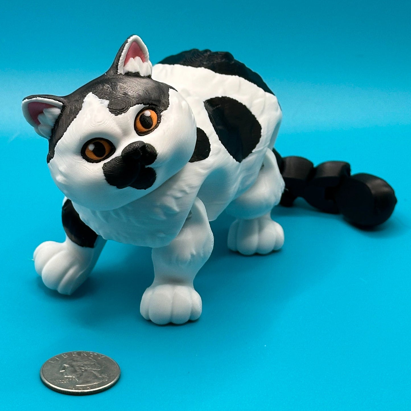 Articulated 3D Printed British Shorthair Cat | Printverse