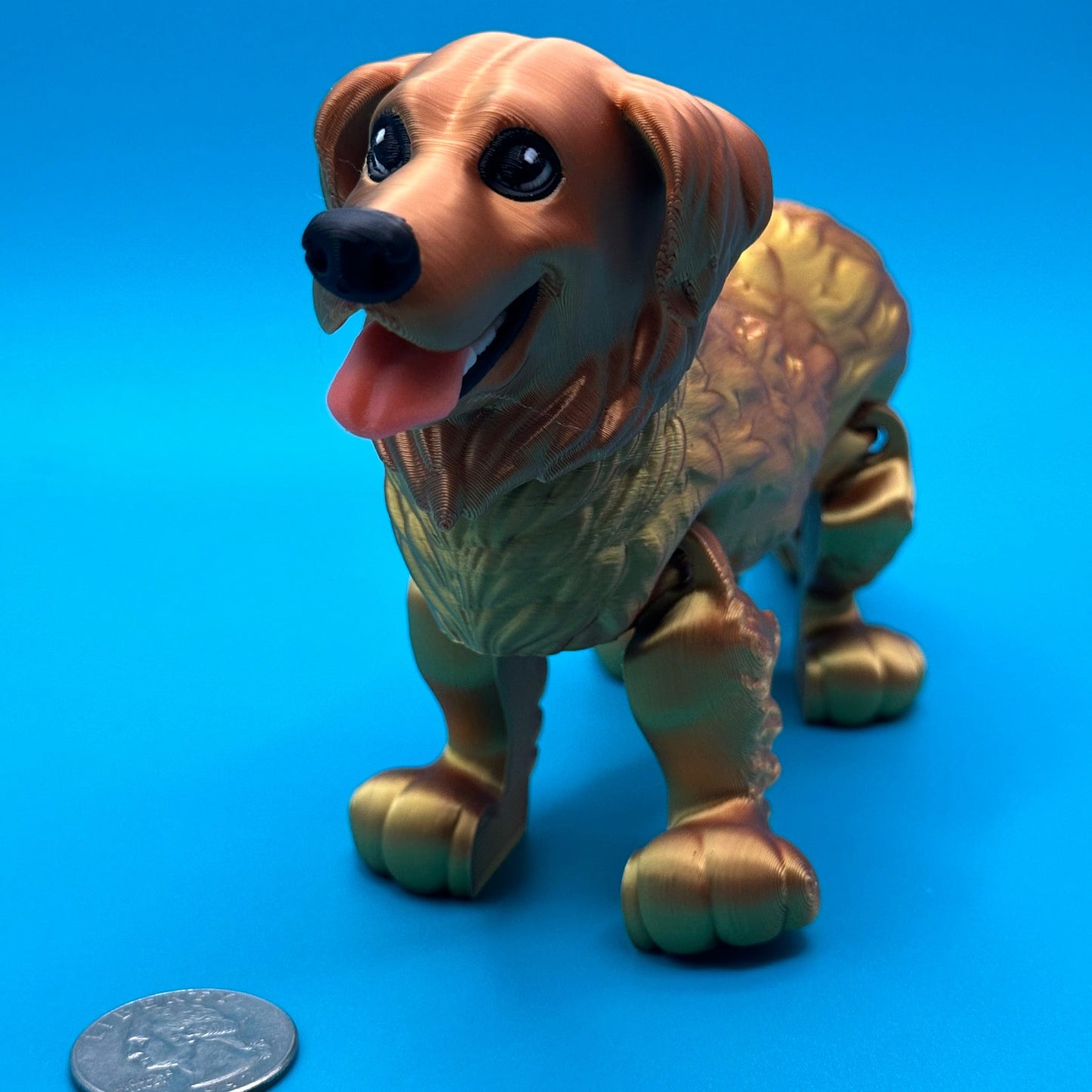 Articulating 3D Printed Golden Retriever Toy | Printverse