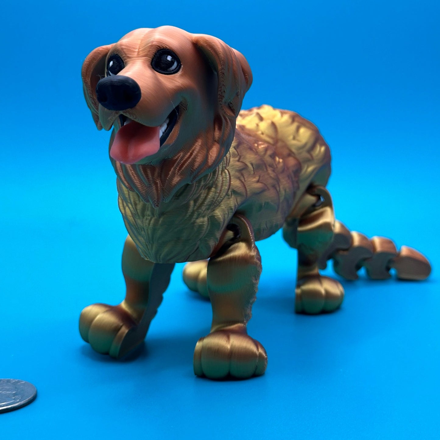 Articulating 3D Printed Golden Retriever Toy | Printverse