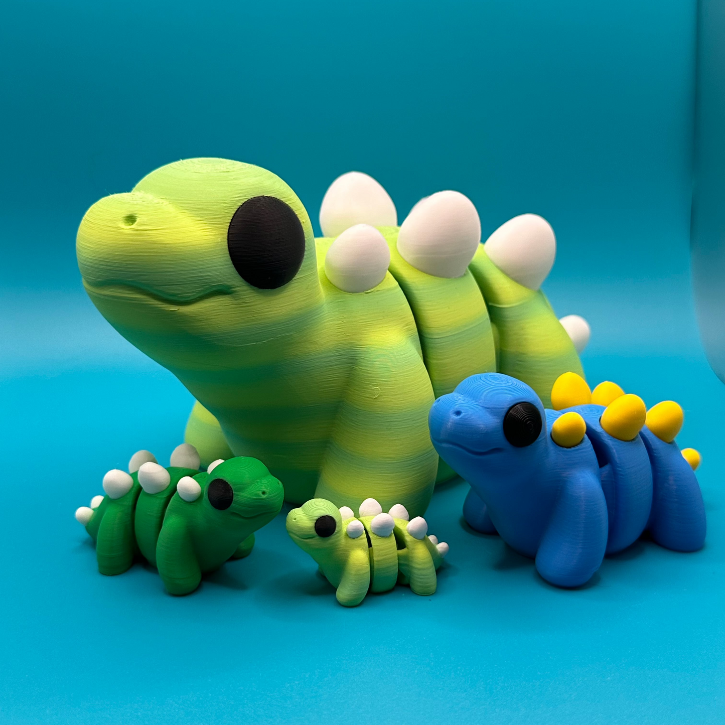Large-Scale Flexible Baby Stegosaurus | Big Dinosaur | Chubby Dino | Zou3d