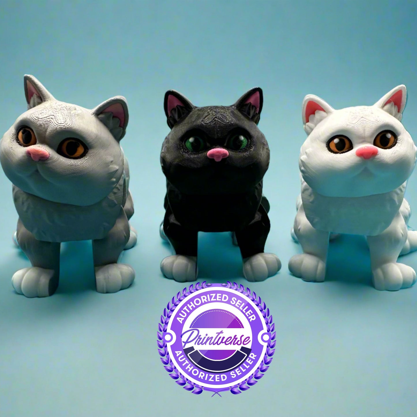 Articulated 3D Printed British Shorthair Cat | Printverse