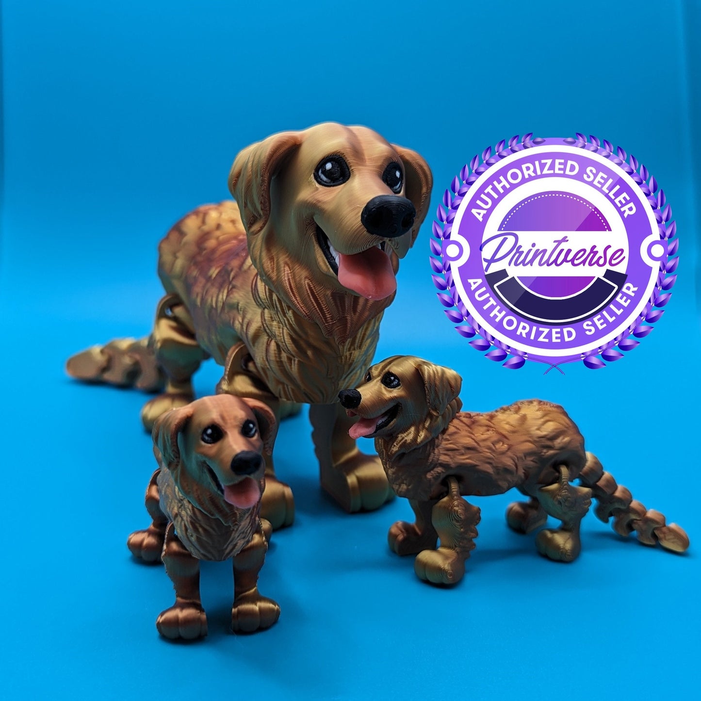 Articulating 3D Printed Golden Retriever Toy | Printverse