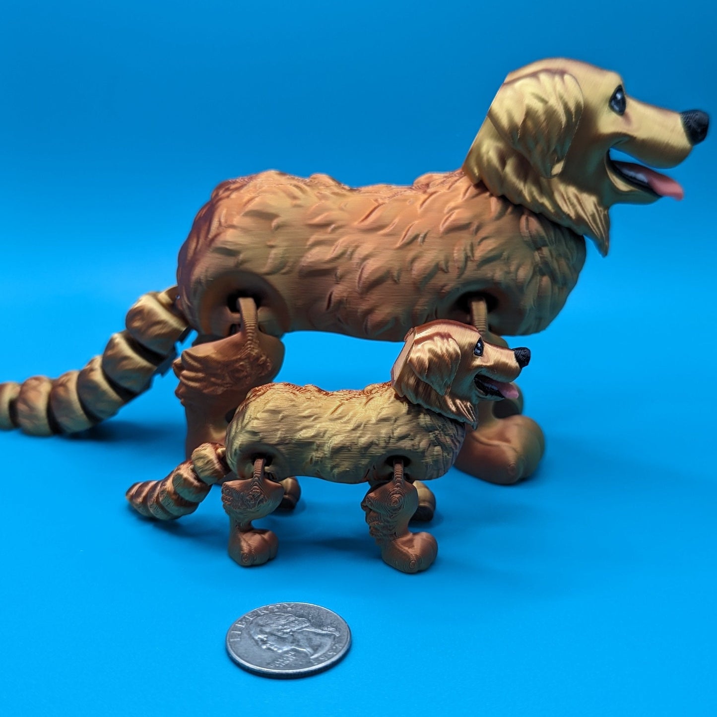 Articulating 3D Printed Golden Retriever Toy | Printverse