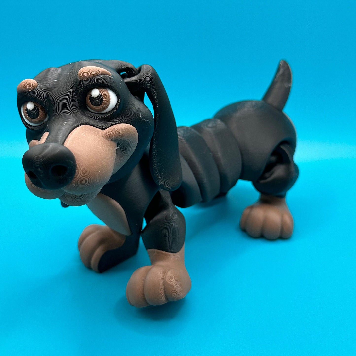 Flexi 3D Printed Dachshund Dog | Printverse | Multi-Size | Cute Dog