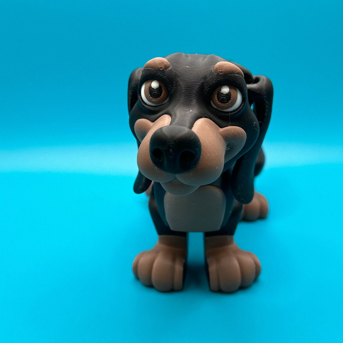Flexi 3D Printed Dachshund Dog | Printverse | Multi-Size | Cute Dog