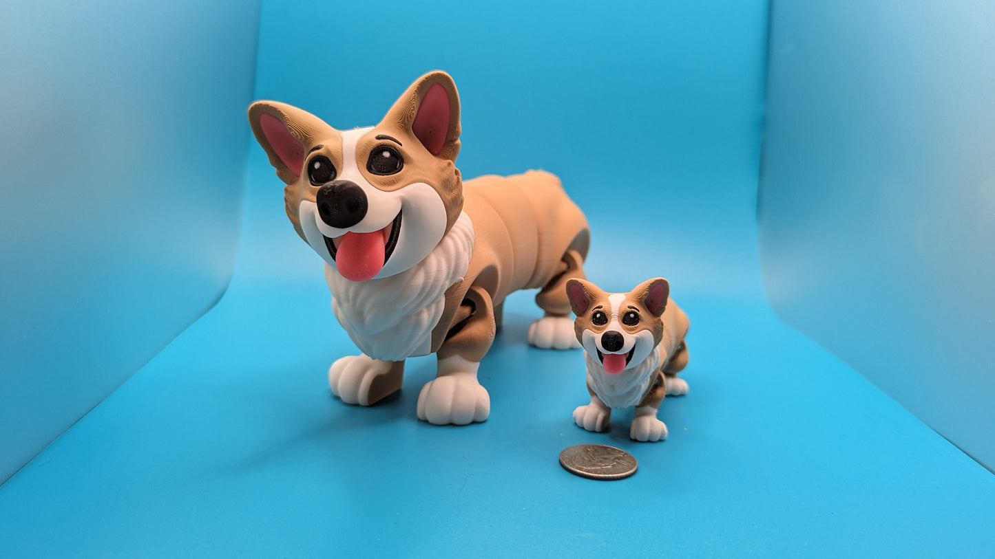 Articulated 3D Printed Corgi