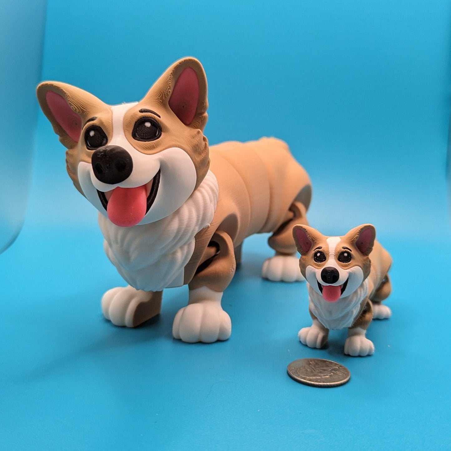 Articulated 3D Printed Corgi