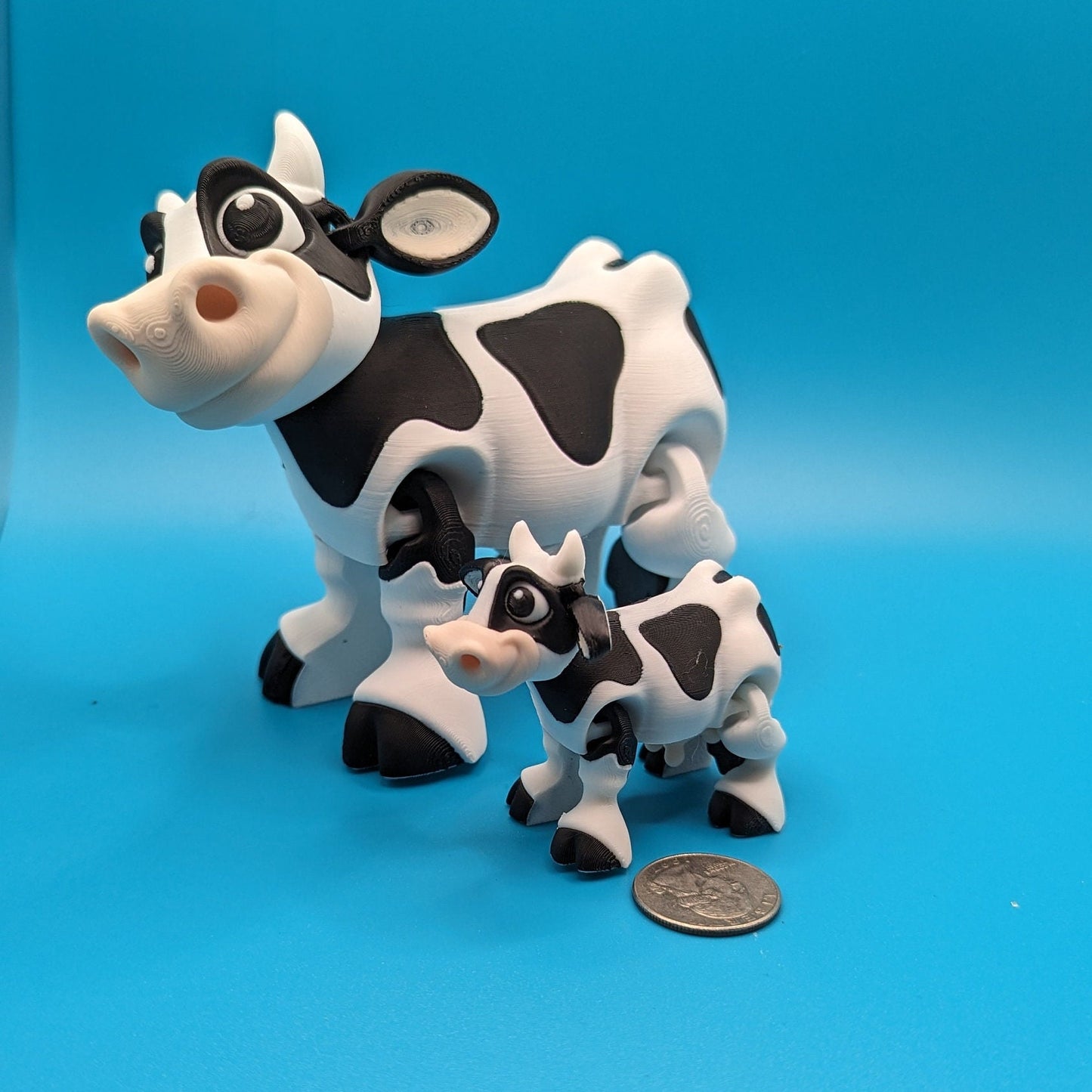 Flexi 3D Printed Cow