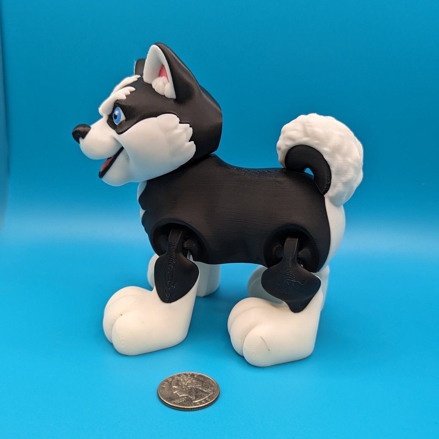 Articulating Husky 3D Printed Toy
