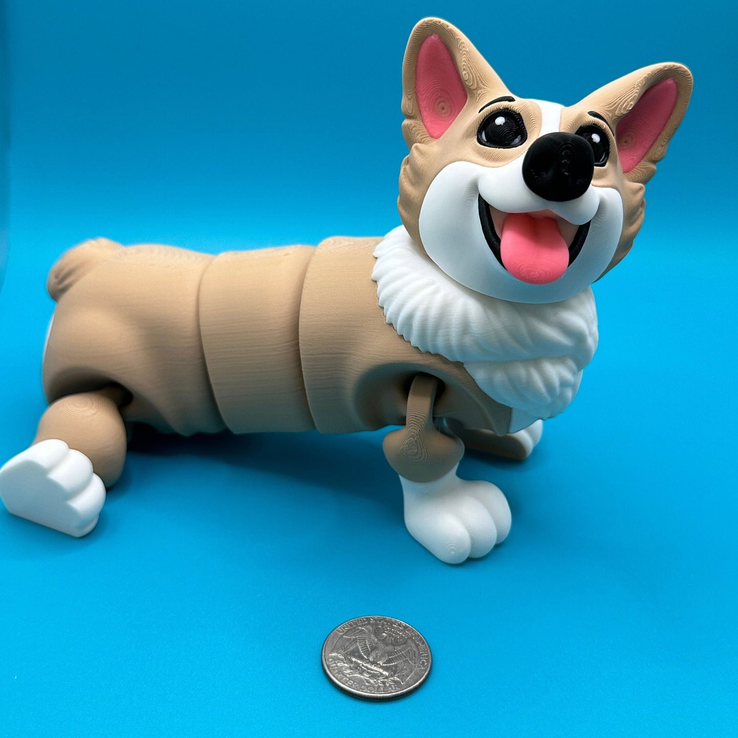 Articulated 3D Printed Corgi