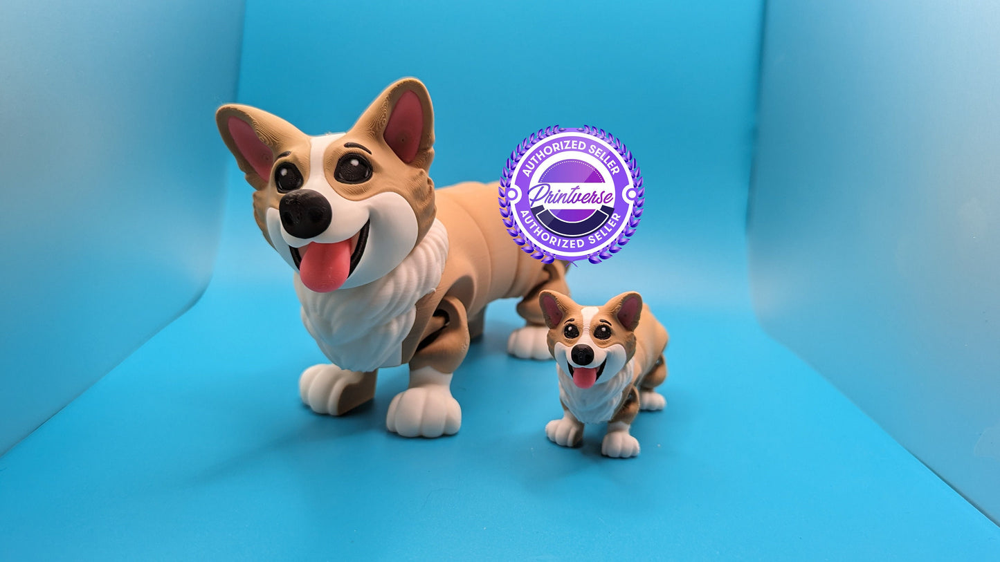 Articulated 3D Printed Corgi