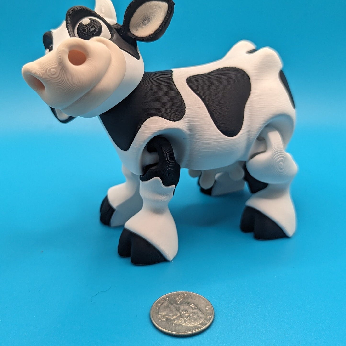 Flexi 3D Printed Cow